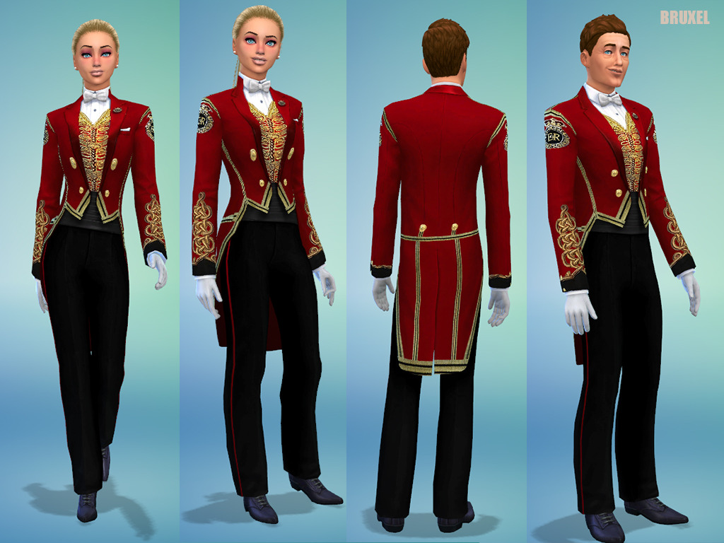 Royal Palace Footman Uniform