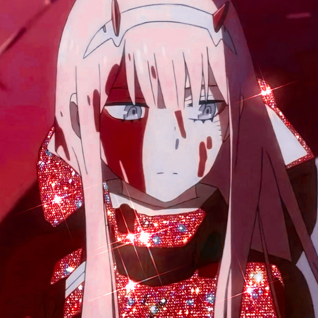 Zero Two Aesthetic Pfp Glitter