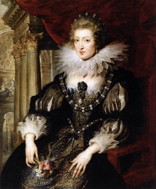 Portrait of Anne of Austria. Copy after a lost original painted by Peter Paul Rubens, c. 1621-25