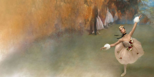 playugly:Misty Copeland for Elle Magazine recreating Degas’ artwork