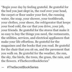 Best way to start any day is to feel grateful…