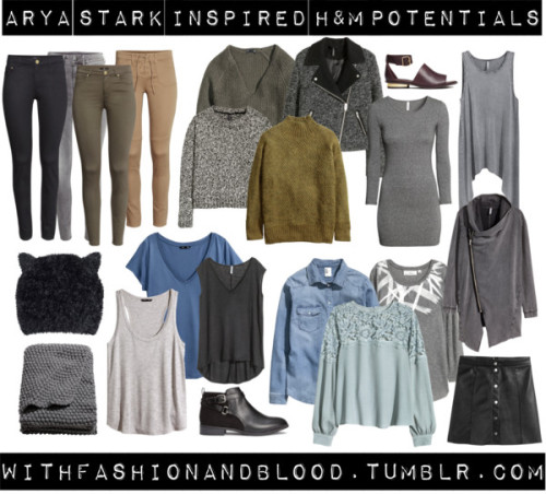 Arya stark inspired H&amp;M potentials by withfashionandblood featuring how to wear a denim shir