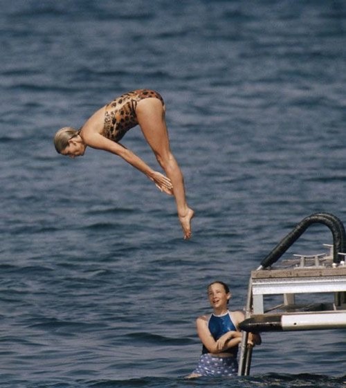 I am a free spirit - unfortunately for some.- Diana, Princess of WalesPrincess Diana in St. Tropez.