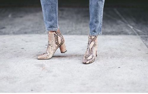 louisiana-prep: { Snake skin boots }