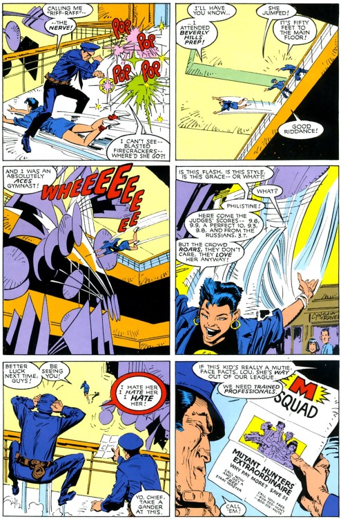 Jubilee’s first appearance..! her introduction to the X-Men..!(i chose the pages that i thou