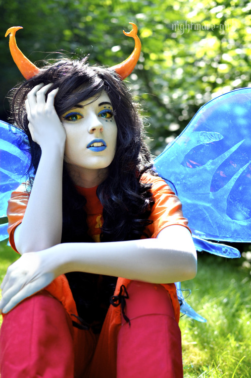 squeakadeeks: nightmare-girl: My sister as Vriska serket Taken by myself, don’t remove the cre