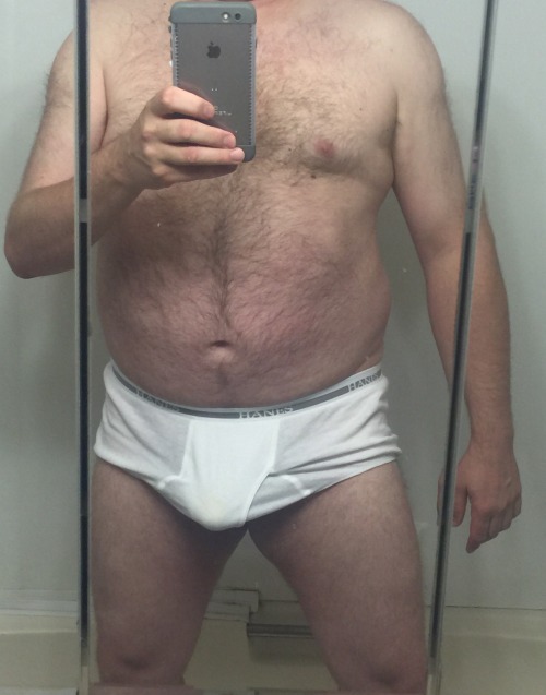 jockednstrapped4fun:  Monday’s Hanes Messing around a little this morning in my Tighty Whities