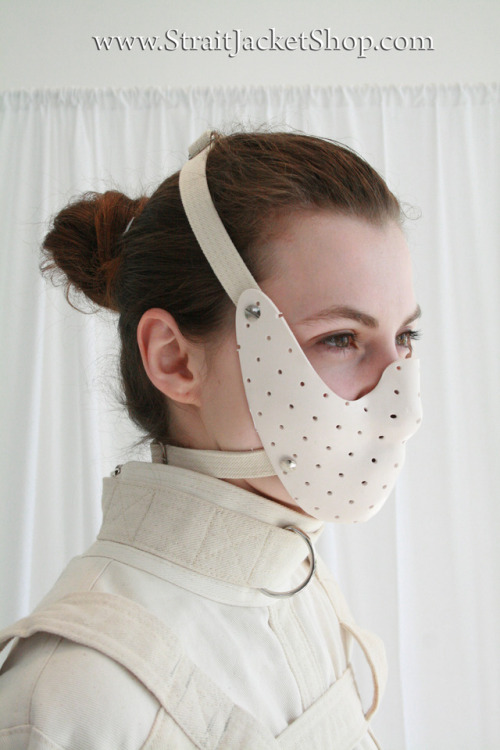 The Muzzle for asylum patients is here! Right now in the S size for female face. Large size will be 