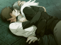 Nitrochi-Paths:  Togainu No Chi ~True Blood~ Kissing Scenes (I Added Shiki Because