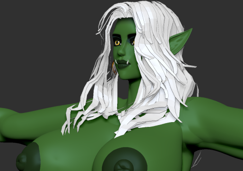 endlessillusionx:    Testing out a New Super hyper proportion pipeline.  Support custom made Game / Animation Models