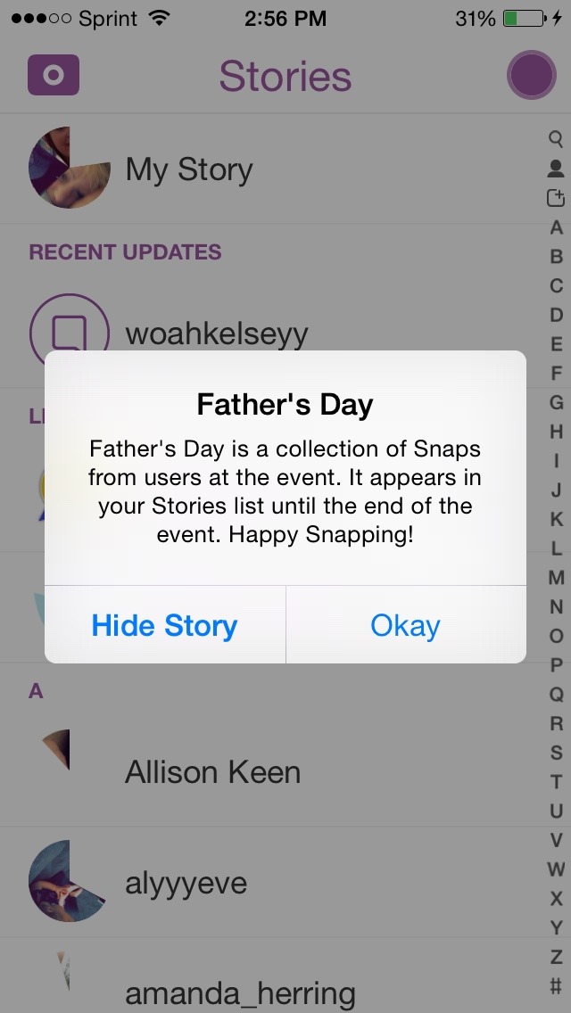 *hides story*