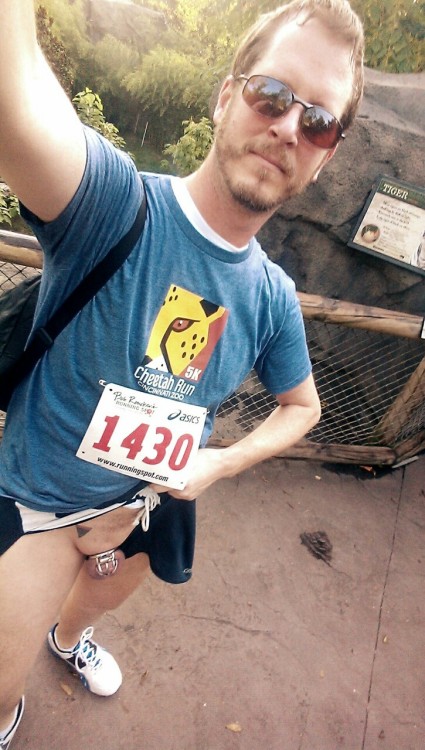 smallercockguy: gratuitouspublicnudity:  Flashing my cock locked in a cage at the zoo during a 5k ru