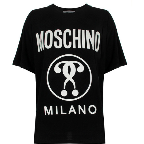 Moschino Glow In The Dark Moschino Milano T-Shirt ❤ liked on Polyvore (see more logo t shirts)