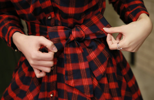 Yesstyle Plaid Shirt-dressBuy it here!