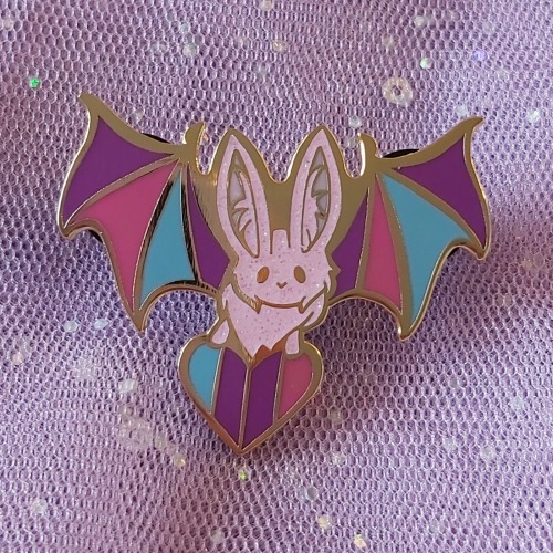 sosuperawesome:Pride Bat Pins Pearlesqued on Etsy