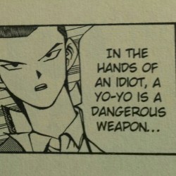 real-faker: no one understands why Yugioh is my favorite manga there is literally a chapter in the original comic about yo-yo gangs 