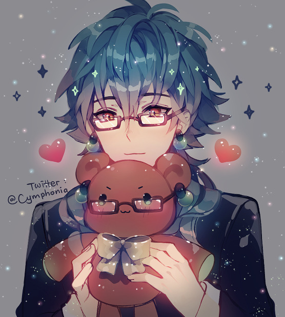cymphony:  Aoba dressed in Virus’s gear for my friend who really, really likes