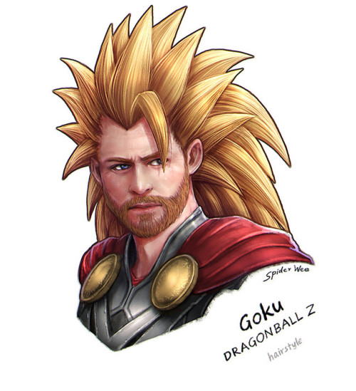 league-of-extraordinarycomics: Thor Hairstyles  Created by SpiderWee 