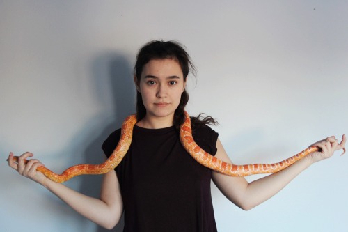 hypotenudes: The girl with the snake.  Make sure to check out the lovely @kirbykakes who was kind en