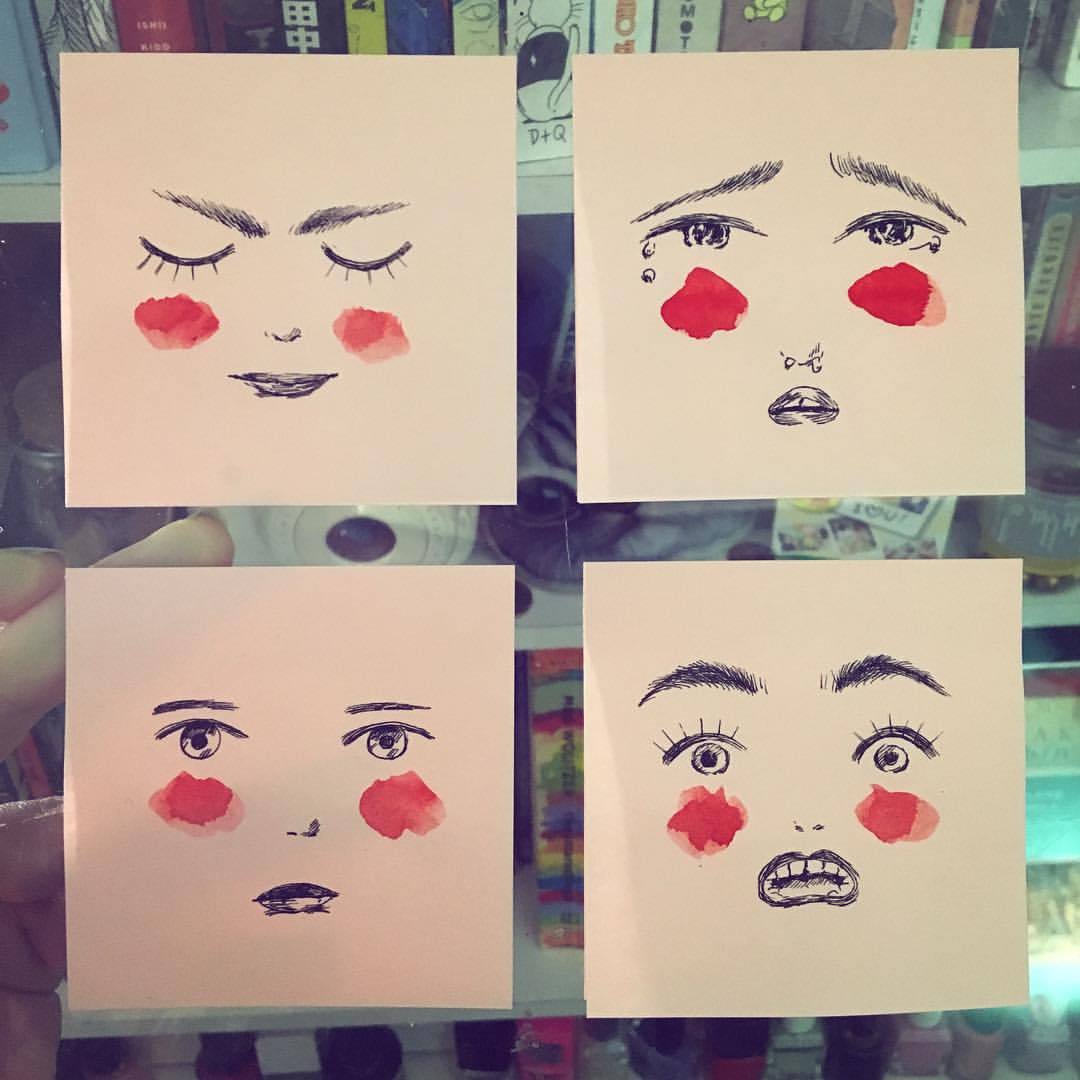 rebekkadunlap:
“Some Emotional Squares for the @giantrobotstore Post-It show happening in LA on December 5th ✨✨
”