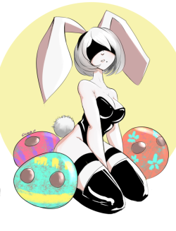 grimphantom2: kaze-clinik:   Happy Easter (and thanks for +600 followers!)  Have 2 2B(unny)   Nice!  ;9