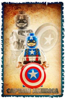 Legosaurus:  Ultimate Captain America Created By Pablo Lopez