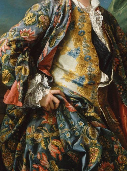 beyond-the-pale:Charles-André Van Loo, Portrait of unknown subject from the reign of Louis XV (Detai