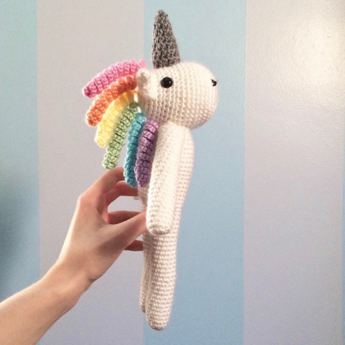 She’s here and she’s majestical. My Eunice the Unicorn pattern is now available on Ravelry &amp; Ets