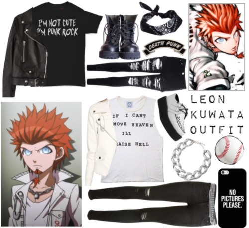 danganronpa-kin:Outfit for Leon Kuwata who misses their style for anonI tried to do a canon outfit a