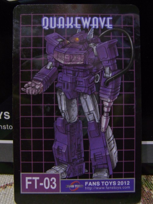 I got the Fanstoys Shockwave today!!He is perfect! Both the root and alt mode are gorgeous. His tran