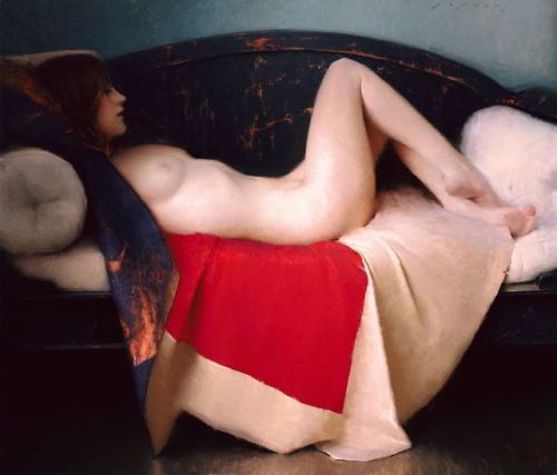 spirit-of-art: Jeremy Lipking, Reclining Nude