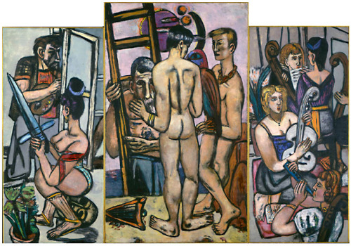 kundst:Max Beckmann (Ger. 1884-1950)The Argonauts (1949/50)Oil on canvas: central panel (206 x 122 c