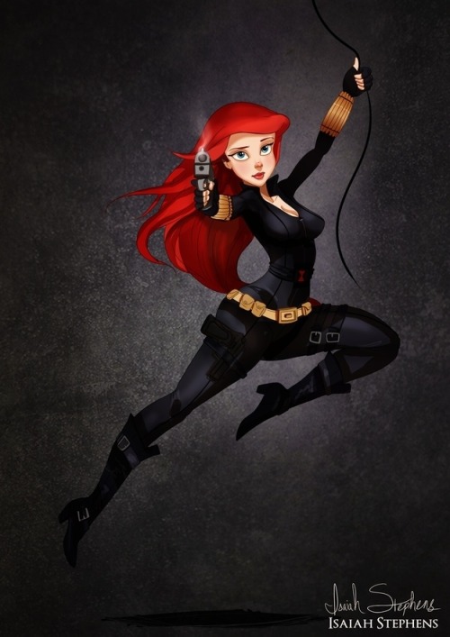 angua:  Disney Princesses Re-Imagined As Pop Culture Heroines 