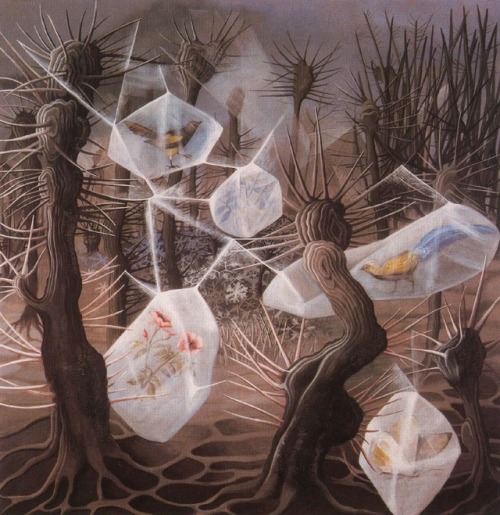 artist-varo:Allegory of Winter, Remedios VaroMedium: gouache,paperwww.wikiart.org/en/remedio