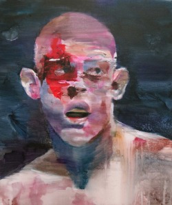 Lou Ros ‘JL’, 2013, mixed media on canvas