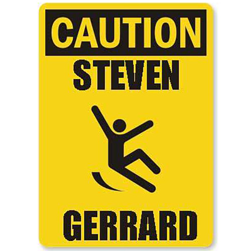 CAUTION: Steven Gerrard Slip Hazard tonight on The MEN IN BLAZERS SHOW on 10pm ET on NBC Sports. ‪#‎