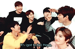 star-hoya: Dance machine no. 2 - ‘Woohyun’ finally giving INFINITE’s official dance machine - ‘Hoya’ some credit. XD