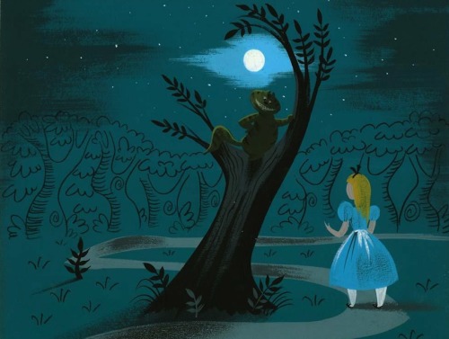 Alice in Wonderland concept art by Mary Blair