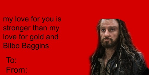 deans-isengard:The Hobbit + Lord of The Rings Valentine cards
