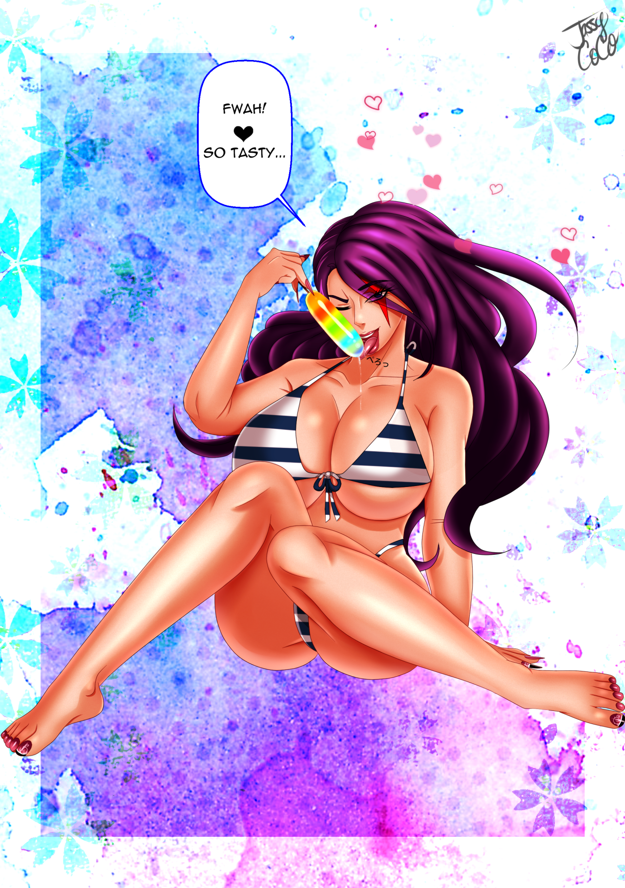 jassycoco:  Psylocke: Beautiful Summer Playing around with Manga Studio 5 EX and