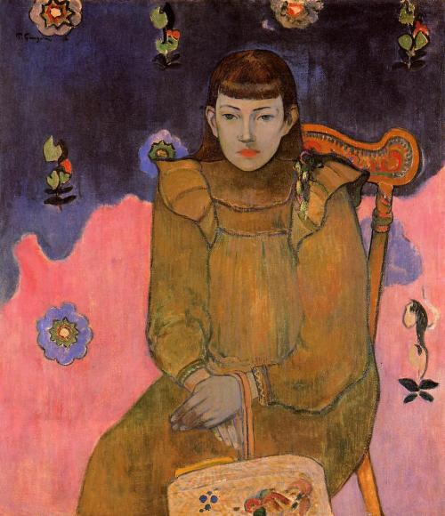 artist-gauguin: Portrait of a Young Woman, Vaite (Jeanne) Goupil, 1896, Paul GauguinMedium: oil on c