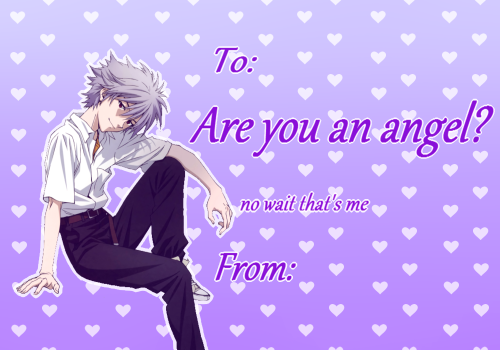 reich0: Valentine Card: Kaworu Edition