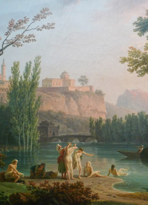 jaded-mandarin:Joseph Vernet. Detail from Summer Evening, Landscape in Italy, 1773.