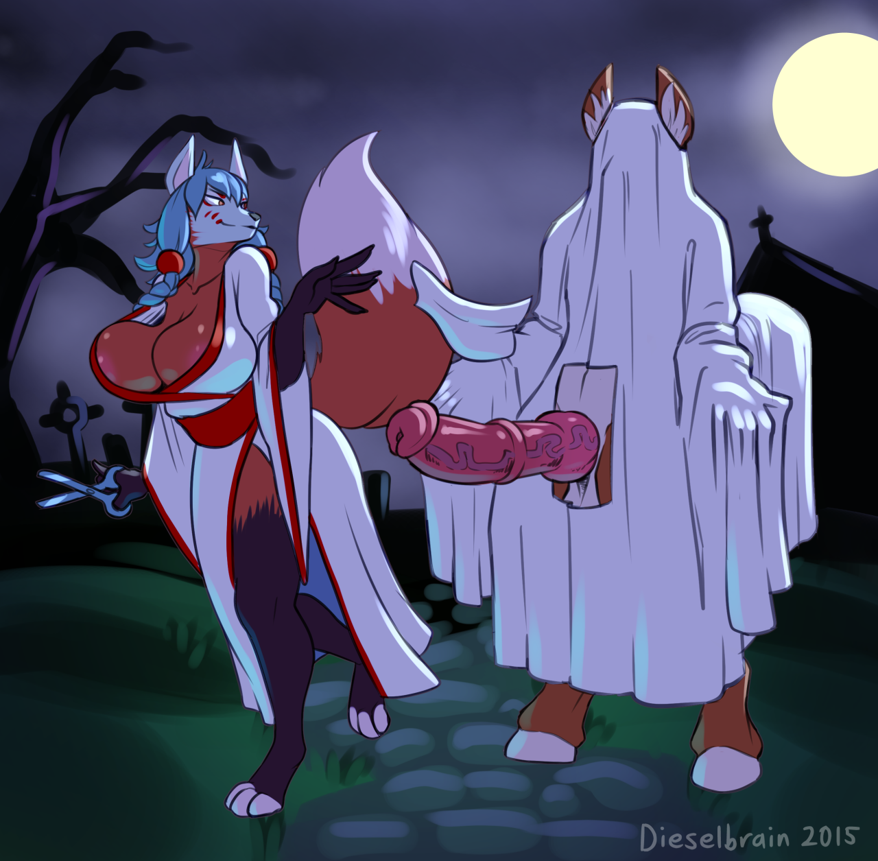 dieselbrain:  a request for djbeats’ ocs ashlin and jac hangin out in a graveyard