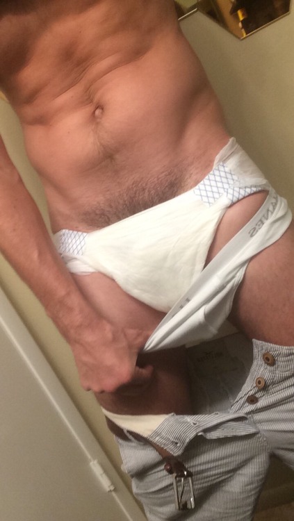 doggiewolfboi:  Woof - SHARE IF YOU LIKE WHITEY TIGHTIES   SOGGY NAPPS Xo  dWb 