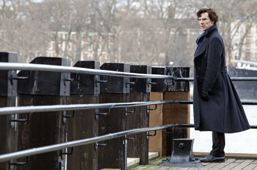nixxie-fic:New Selection: BBC Sherlock S1 - Benedict Photoshoot on the Thames pt2 - Sherlock Season