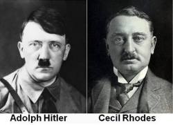 jestern2yx:  Every black child in grade school is taught Adolph Hitler killed six million Jews and is the worst human being that ever lived. On the other hand our children are taught “The Right Honorable” Cecil Rhodes the founder of the De Beer diamond
