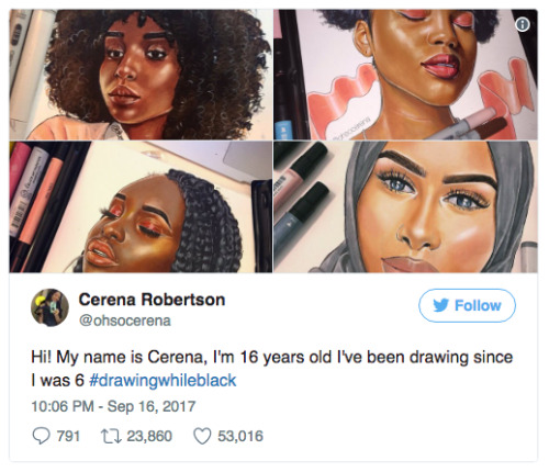 buzzfeed: This Artist (@sparklyfawn) Started An Important Hashtag So Black Artists Can Get The Recog