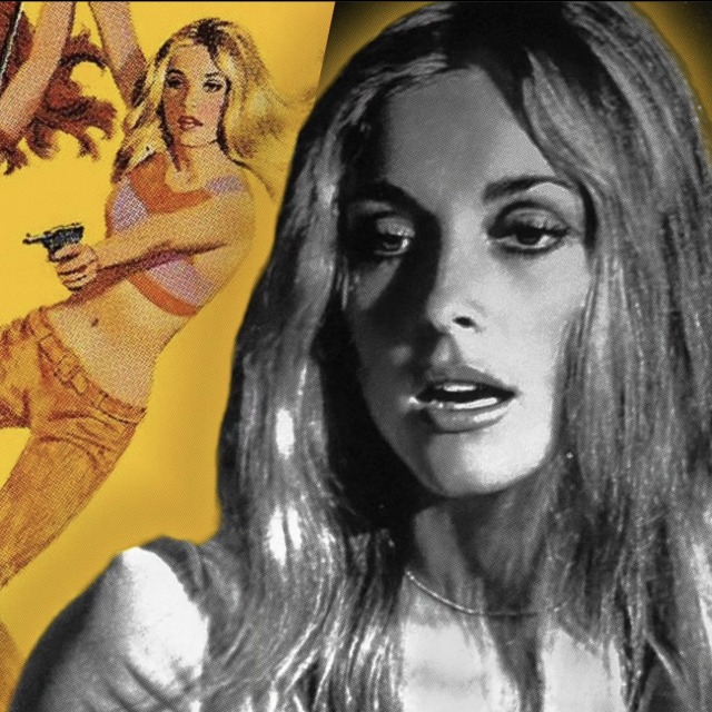 While Freya Carlson's hair in 'The Wrecking Crew' is red, Sharon Tate appears in most of the promotional material with 