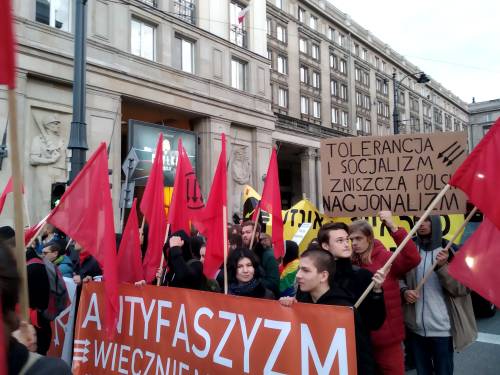 Around 15 thousand people took part in the antifascist march at Warsaw 11.11.2019, under the motto &